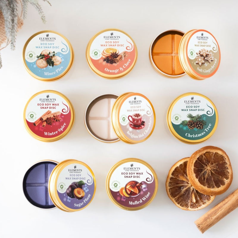 Christmas Soy Wax Melt Snap Discs