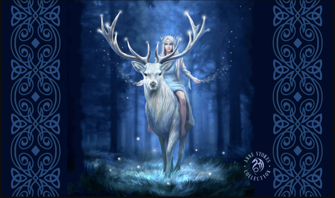 Fantasy Forest Snood by Anne Stokes