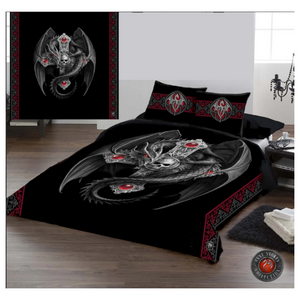 GOTHIC DRAGON - Duvet & Pillow Cover Set by Anne Stokes