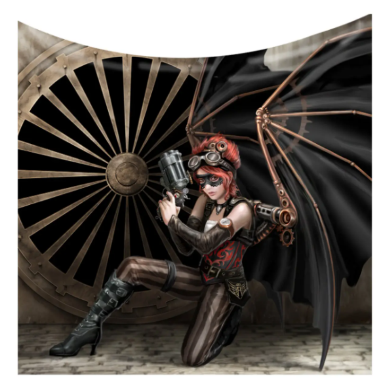 The Assassin Fleece Blanket/Throw/Tapestry by Anne Stokes