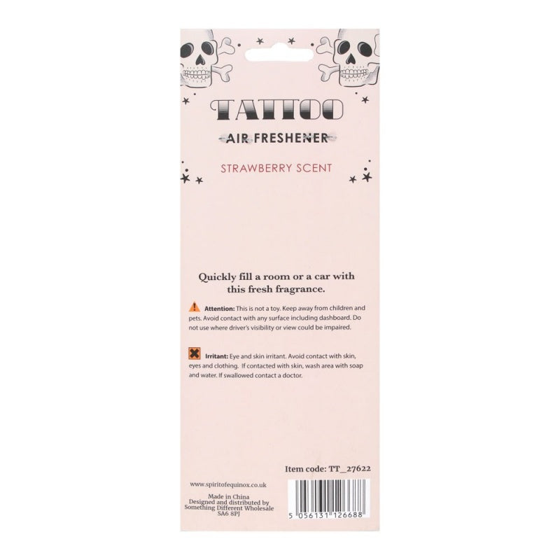 Tattoo True Love Heart Strawberry Scented Air Freshener