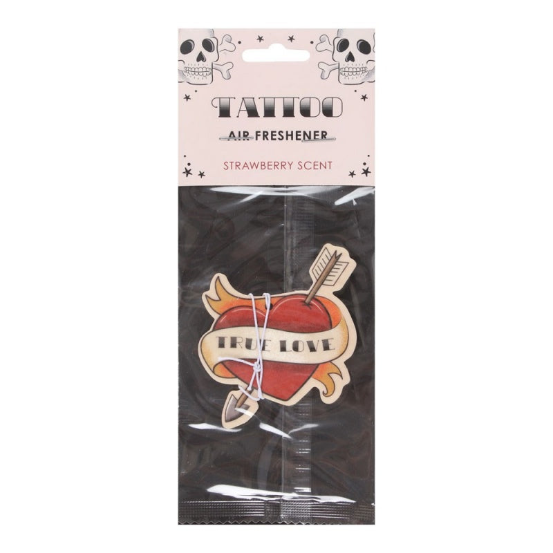 Tattoo True Love Heart Strawberry Scented Air Freshener