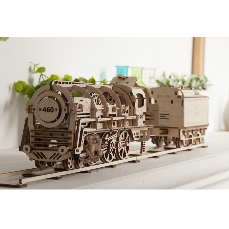 UGears 460 Steam Locomotive with Tender
