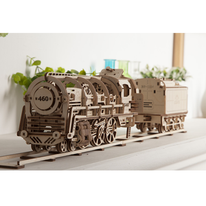 UGears 460 Steam Locomotive with Tender