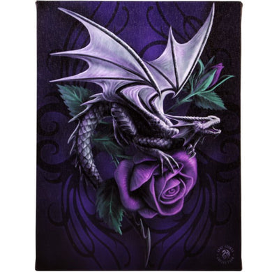Dragon Beauty Small Canvas by Anne Stokes