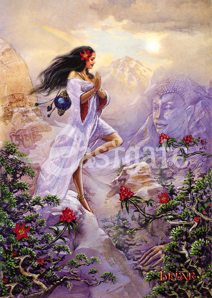 Buddha of the Mountains Art Print by Briar