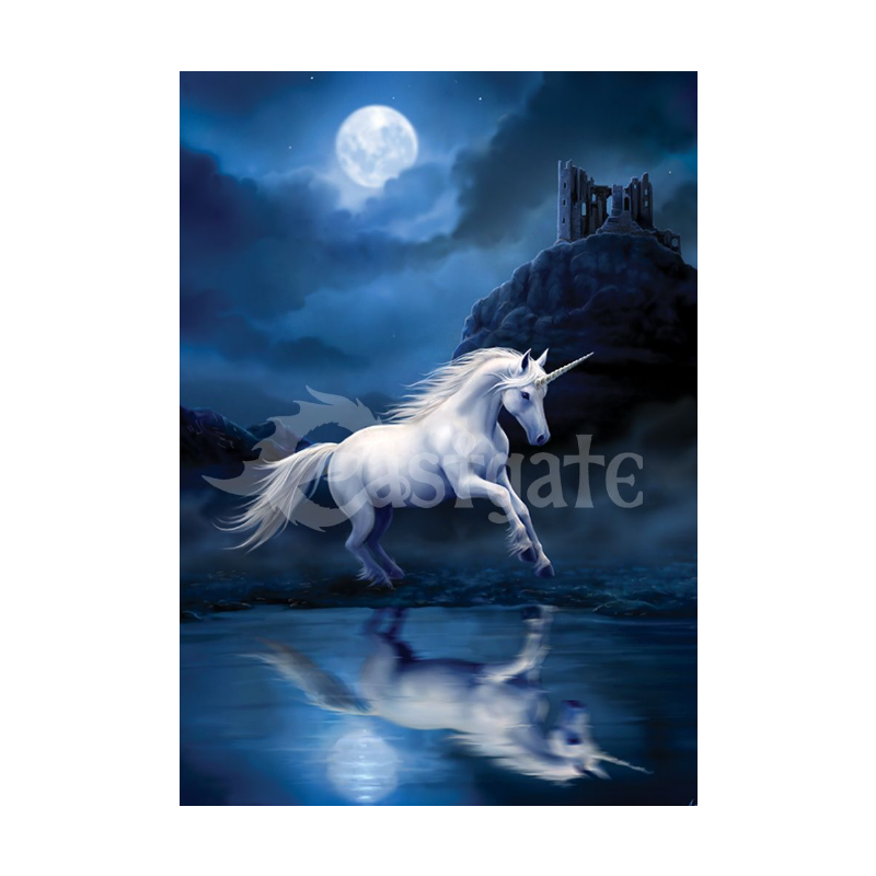 Moonlight Unicorn Art Print by Anne Stokes