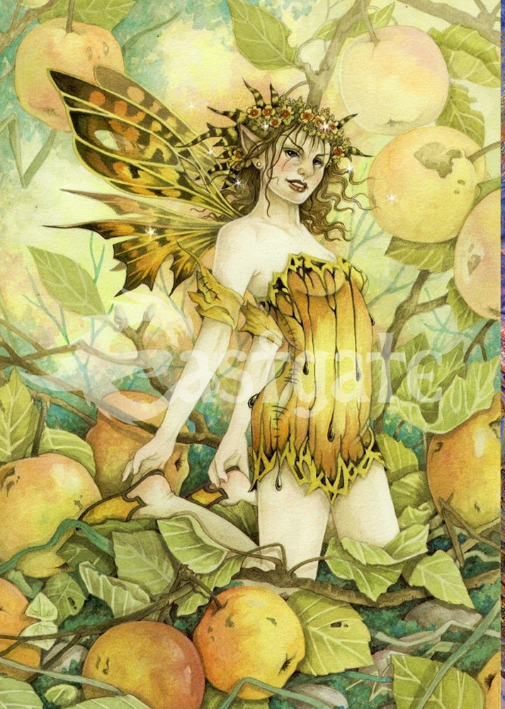 Avalon's Gold Art Print by Linda Ravenscroft