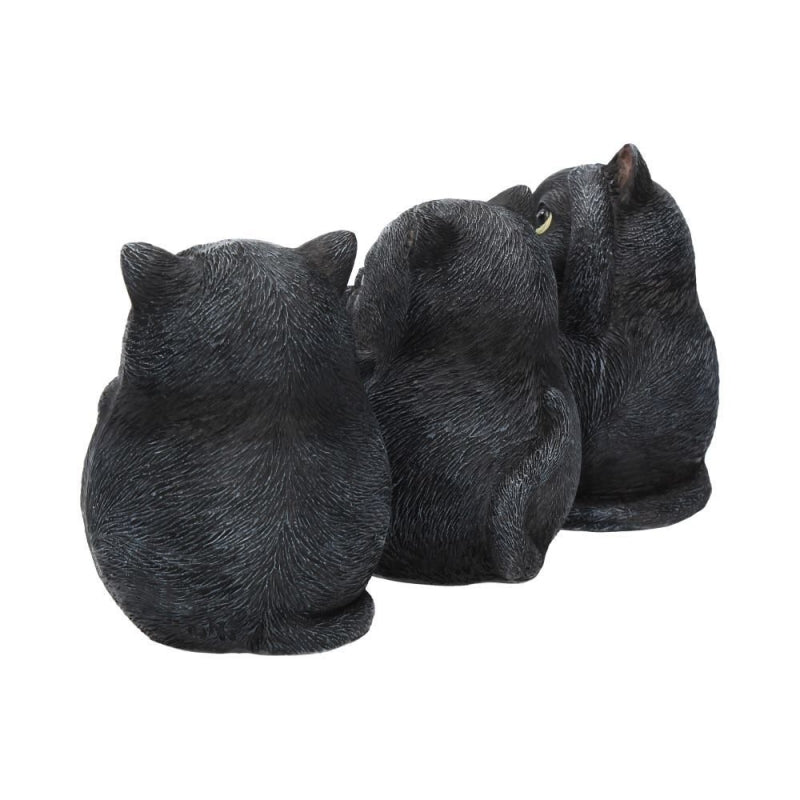 Three Wise Fat Cats Figurines