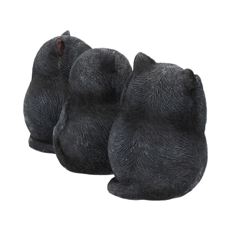 Three Wise Fat Cats Figurines