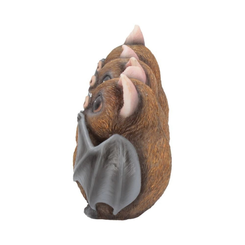 Three Wise Bats Figurines