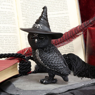 Owlocen Witches Hat Occult Owl Figurine