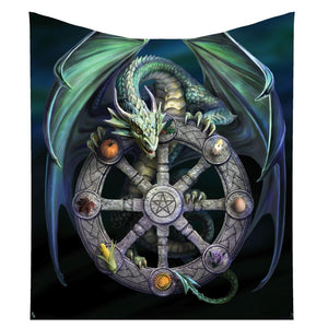 Year of the Magical Dragon Throw by Anne Stokes