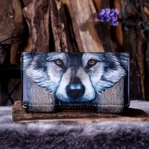 Guardian Wolf Embossed Purse by Lisa Parker