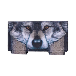 Guardian Wolf Embossed Purse by Lisa Parker