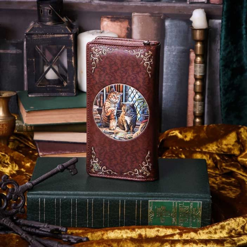 Purrlock Holmes Embossed Purse by Lisa Parker