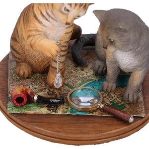 Purrlock Holmes Cats Figurine by Lisa Parker