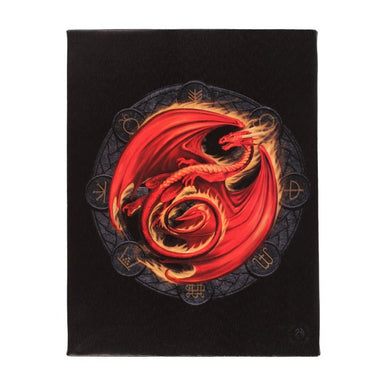 Beltane Dragon Small Canvas by Anne Stokes