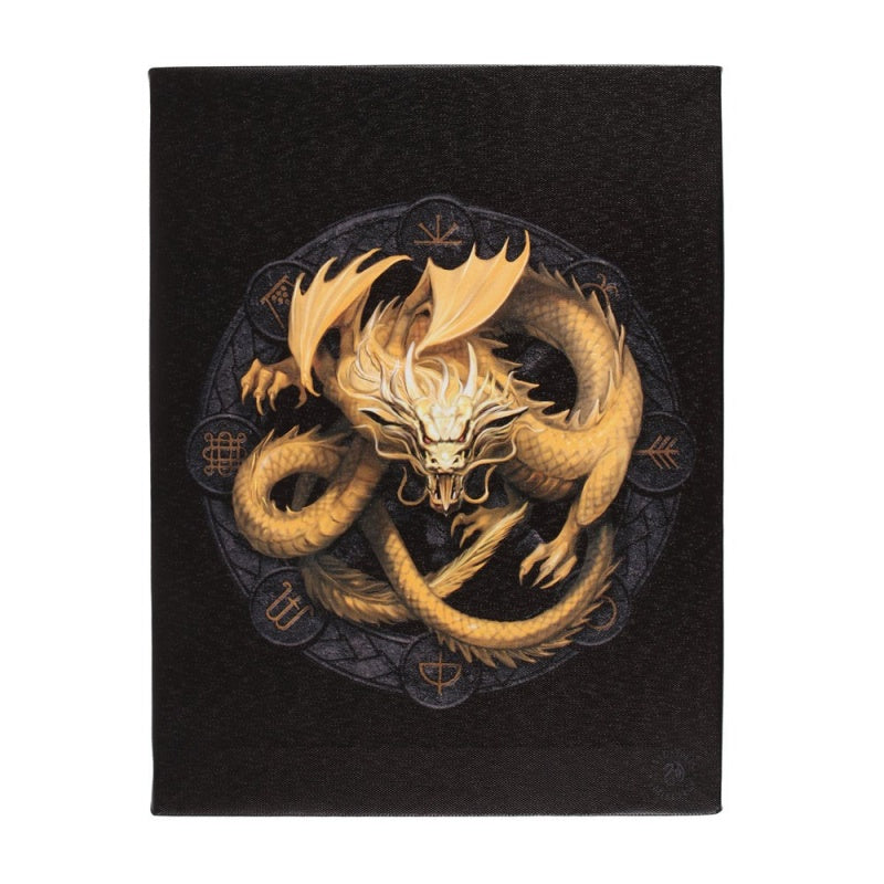 Imbolc Dragon Small Canvas by Anne Stokes