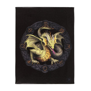 Mabon Dragon Small Canvas by Anne Stokes
