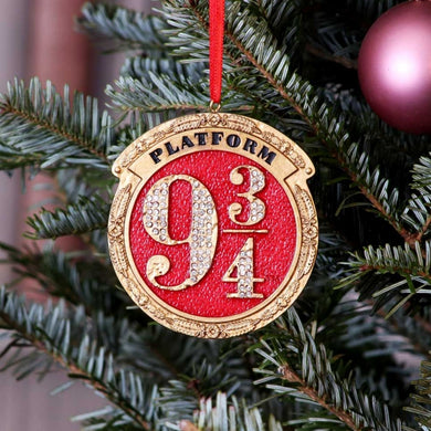 Harry Potter Train Platform 9 3/4 Hanging Festive Decorative Ornament
