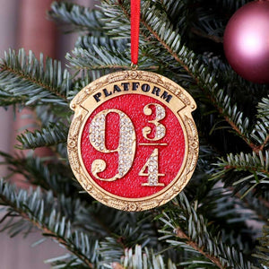 Harry Potter Train Platform 9 3/4 Hanging Festive Decorative Ornament