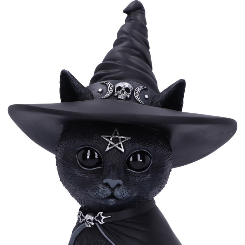 Large Purrah Witch Cat Figurine