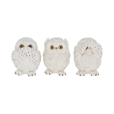 Three Wise Owls Figurines