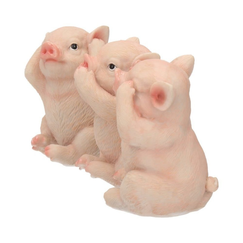 Three Wise Pigs Figurines