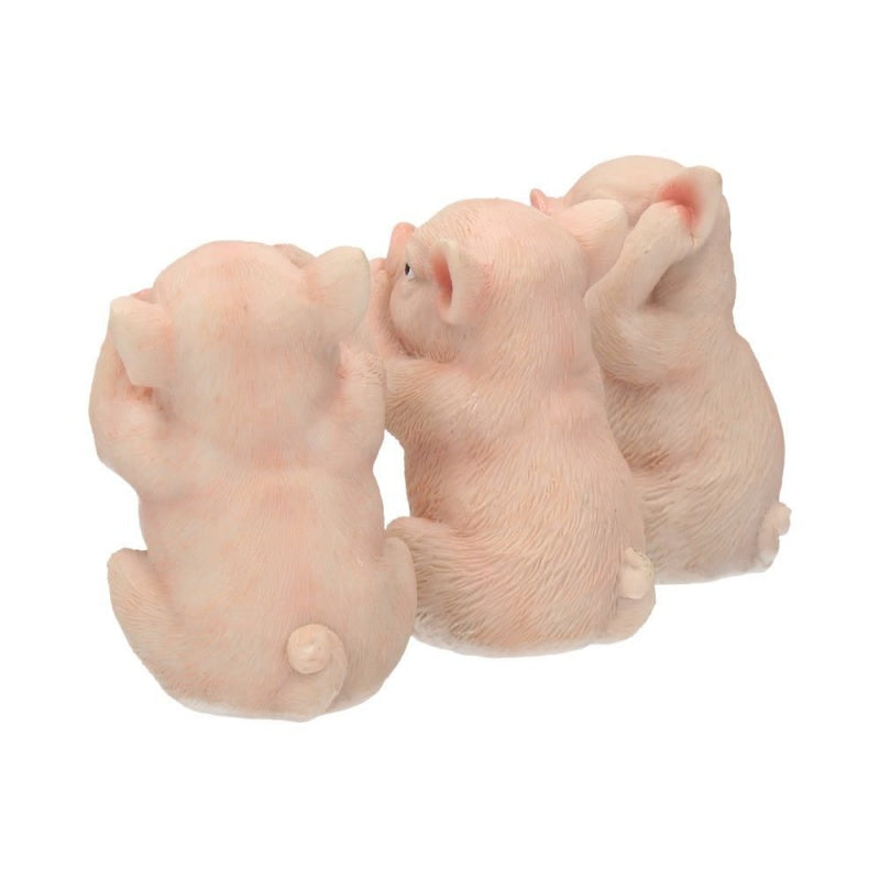 Three Wise Pigs Figurines