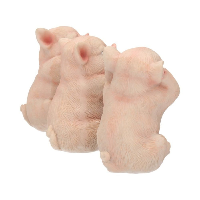 Three Wise Pigs Figurines