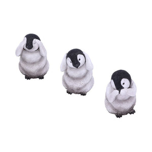 Three Wise Penguins Figurines