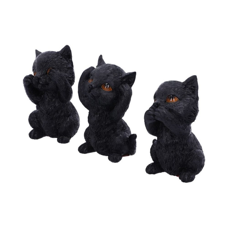 Three Wise Kitties Figurines