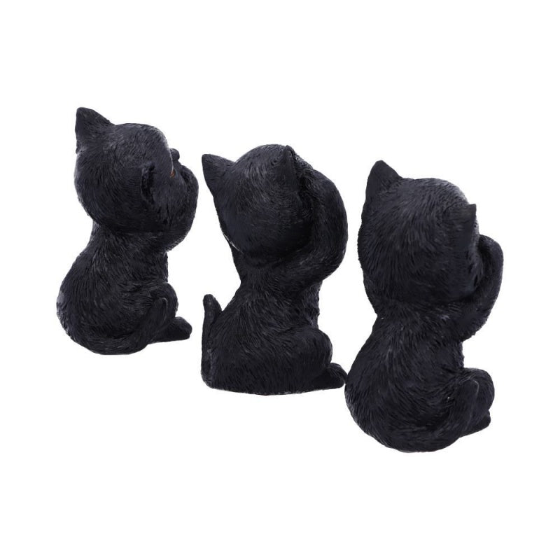 Three Wise Kitties Figurines