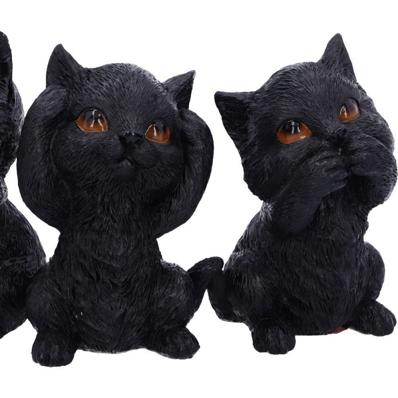 Three Wise Kitties Figurines