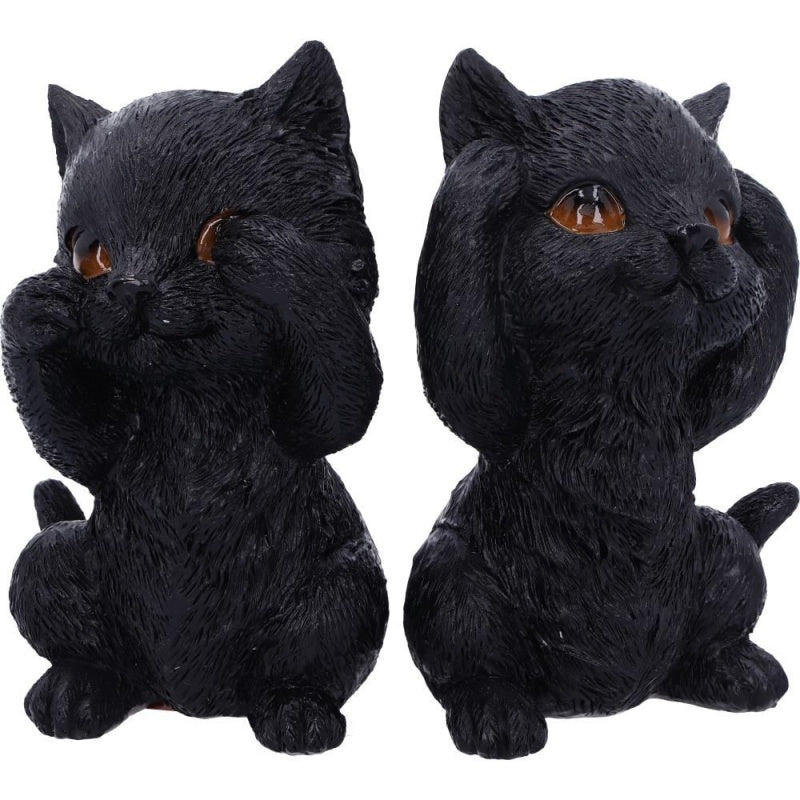 Three Wise Kitties Figurines