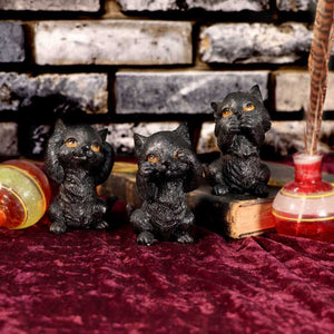 Three Wise Kitties Figurines
