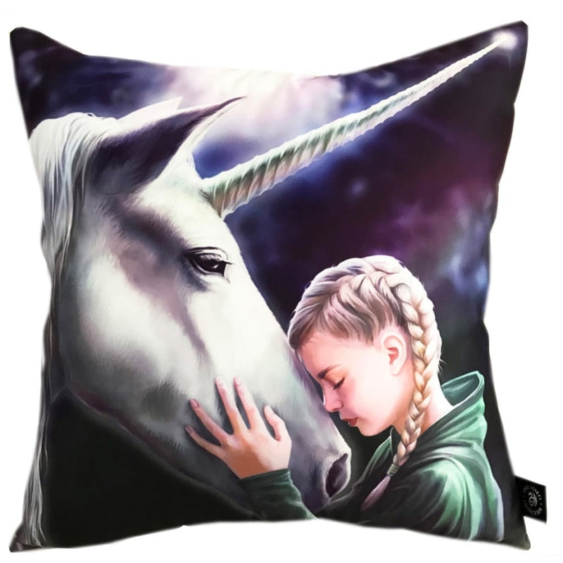 The Wish Silk Cushion Cover by Anne Stokes