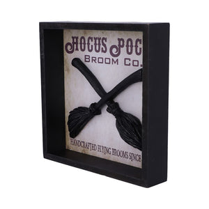 Hocus Pocus Broom Co Witches Picture Frame Wall Plaque