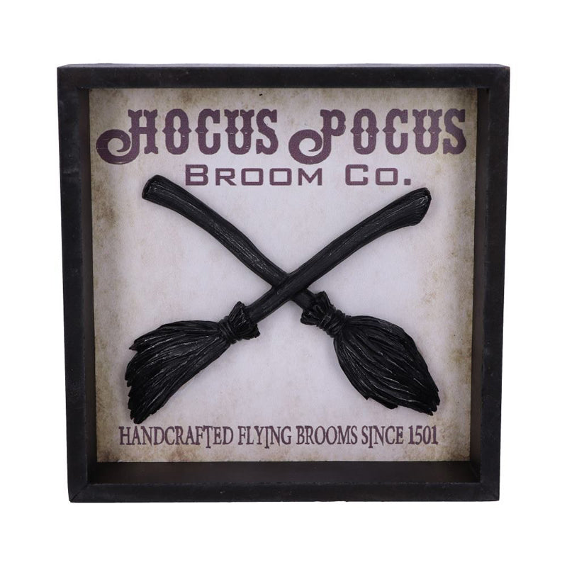 Hocus Pocus Broom Co Witches Picture Frame Wall Plaque
