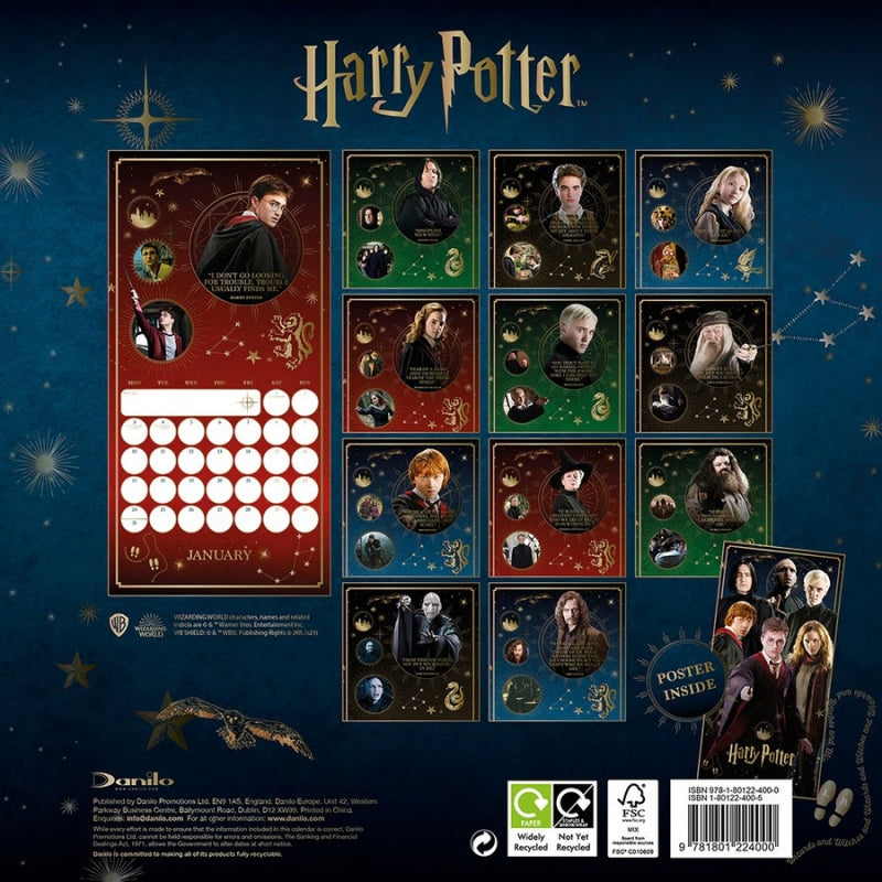 Harry Potter - 2022 Square Wall Calendar
