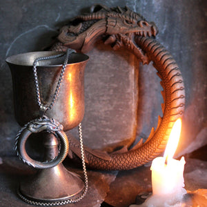 Ouroboros Pendant Artefact by Anne Stokes