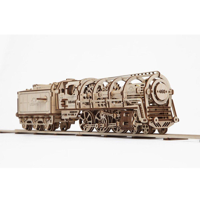 UGears 460 Steam Locomotive with Tender