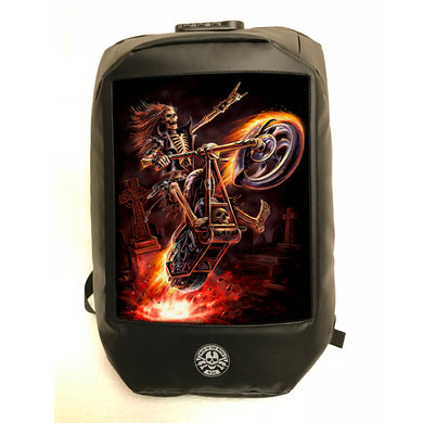 Hell Rider 3D Lenticular Backpack by Anne Stokes