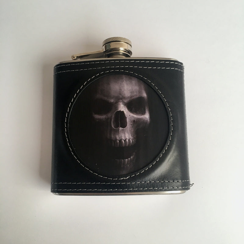 Bad To The Bone ‘The Watcher’ Hip Flask by Anne Stokes