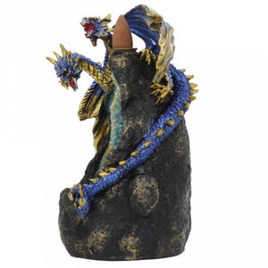 Azure Geode Backflow Incense Burner