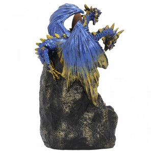 Azure Geode Backflow Incense Burner