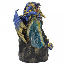 Azure Geode Backflow Incense Burner