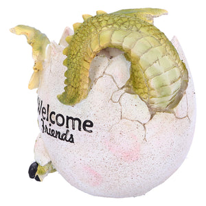 Welcome Friends Pot Garden/House Figurine