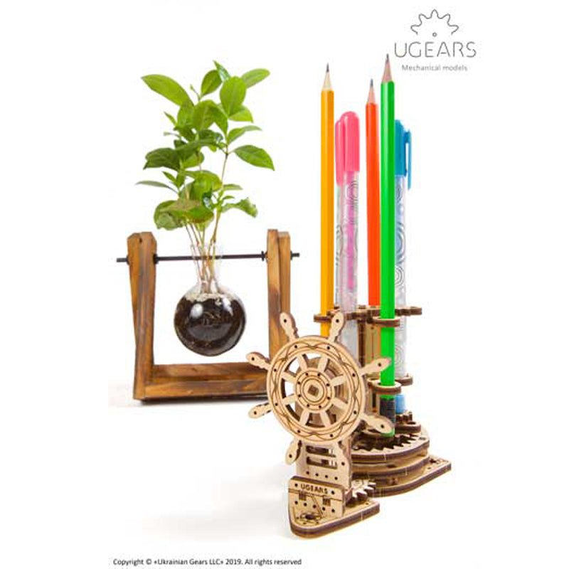 Ugears Wheel Organiser Pen Holder
